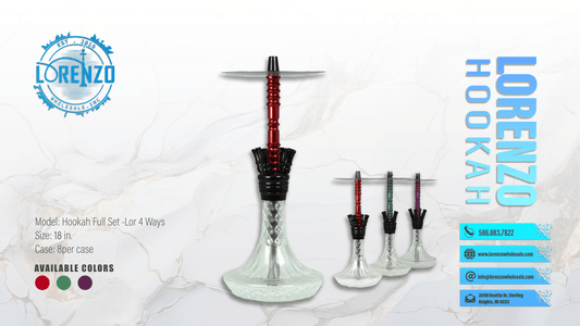 Hookah Full Set - Lor 4 Way